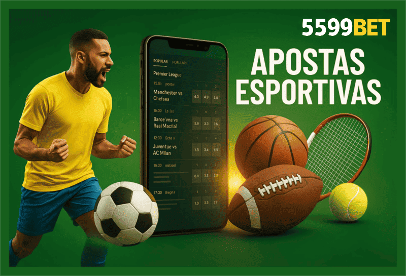 Aposte em apostas esportivas no cassino online 5599BET